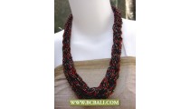 Squins Seed Fashion Necklace mix Color
